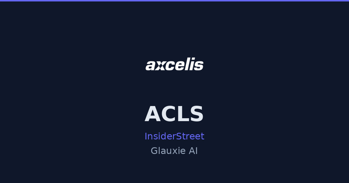What is ACLS price target? | Glauxie AI | InsiderStreet