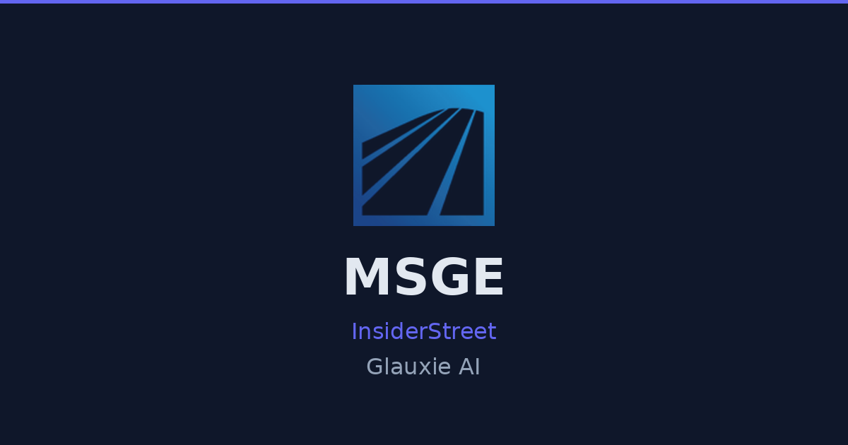 Msge What is MSGE January effect? | Glauxie AI | InsiderStreet