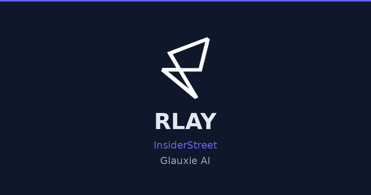 R Lay What is RLAY dark pool activity? | Glauxie AI | InsiderStreet